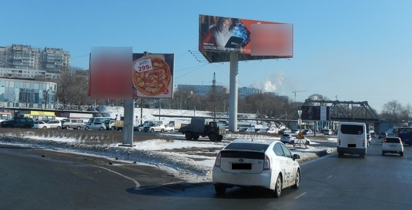 Фотография рекламного носителя, тип: Билборд 3x6, адрес: Луговая пл., поз.2, Владивосток, Приморский край, Россия. Сторона А1 №767240