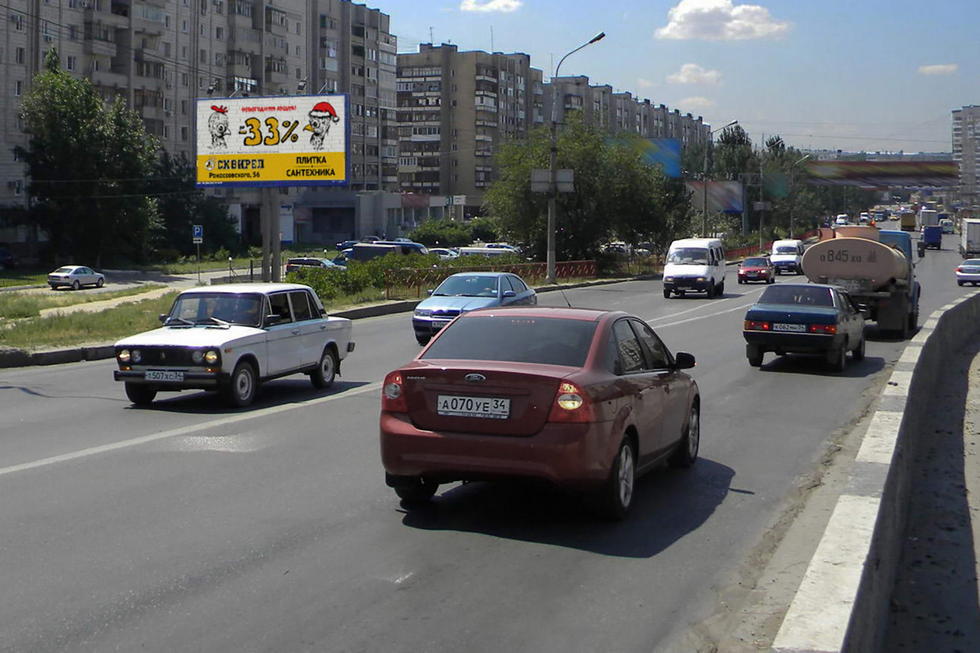 Фотография рекламного носителя, тип: Билборд 3x6, адрес: Героев Сталинграда пр-т., д.38, Волгоград, Волгоградская область, Россия. Сторона Б №337536