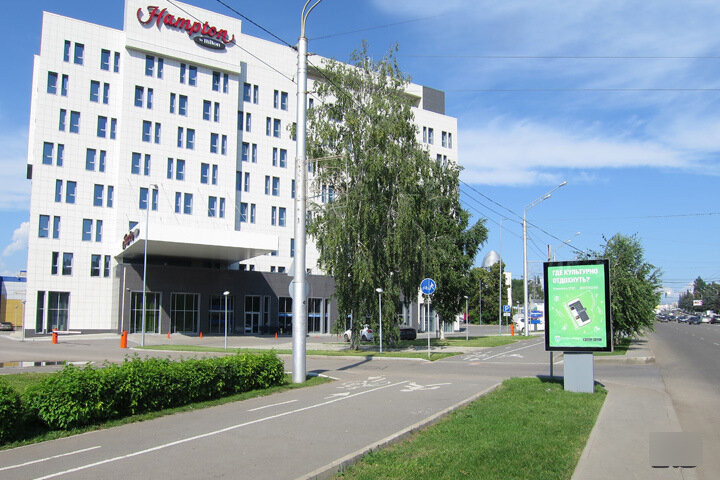 Фотография рекламного носителя, тип: Ситиформат 1.8x1.2, адрес: 50 лет Октября ул., д.13/1, Уфа, Республика Башкортостан, Россия. Сторона В №746353