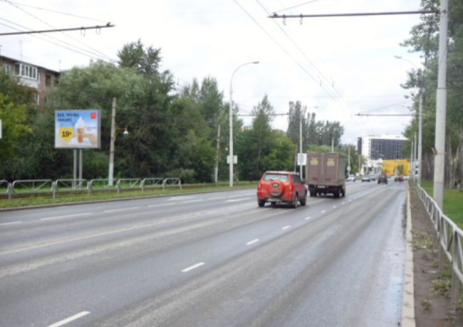 Фотография рекламного носителя, тип: Ситиборд 2.7x3.7, адрес: Гагарина б-р., д.58, Пермь, Пермский край, Россия. Сторона B №769818