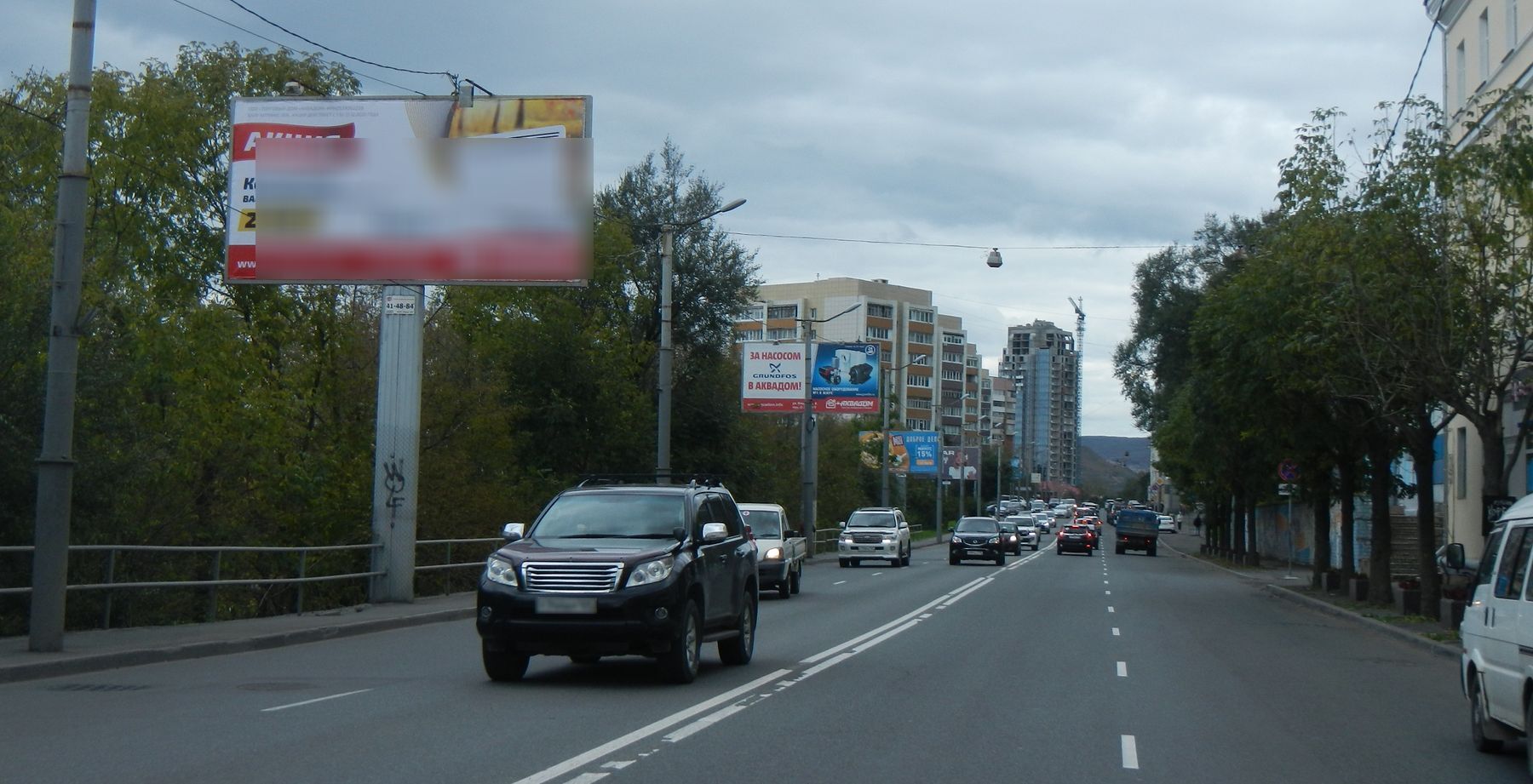 Фотография рекламного носителя, тип: Билборд 3x6, адрес: Партизанский пр-т., д.9, Владивосток, Приморский край, Россия. Сторона Б №748023