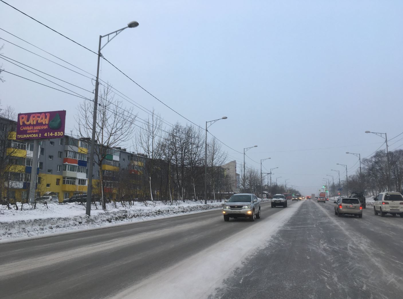 Фотография рекламного носителя, тип: Билборд 3x6, адрес: Победы пр-т., д.21, Петропавловск-Камчатский, Камчатский край, Россия. Сторона B №1041555