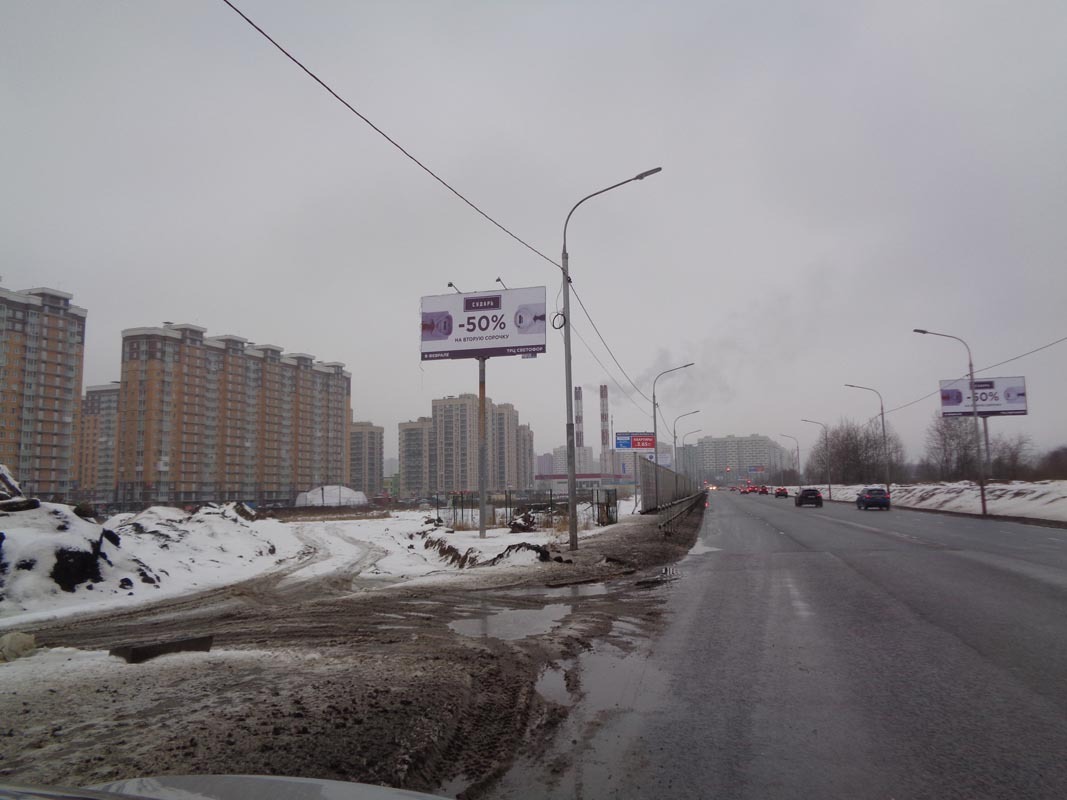 Фотография рекламного носителя, тип: Билборд 3x6, адрес: Зенинское ш., 290м от Барыкина ул., Люберцы, Московская область, Россия. Сторона B №722833