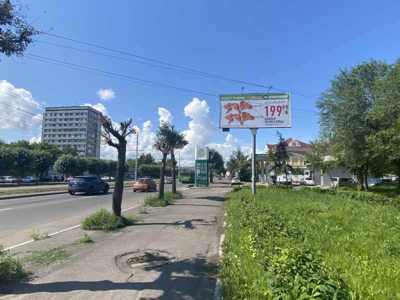 Фотография рекламного носителя, тип: Билборд 3x6, адрес: Красноярский Рабочий пр-т., д.156, Красноярск, Красноярский край, Россия. Сторона А №780002