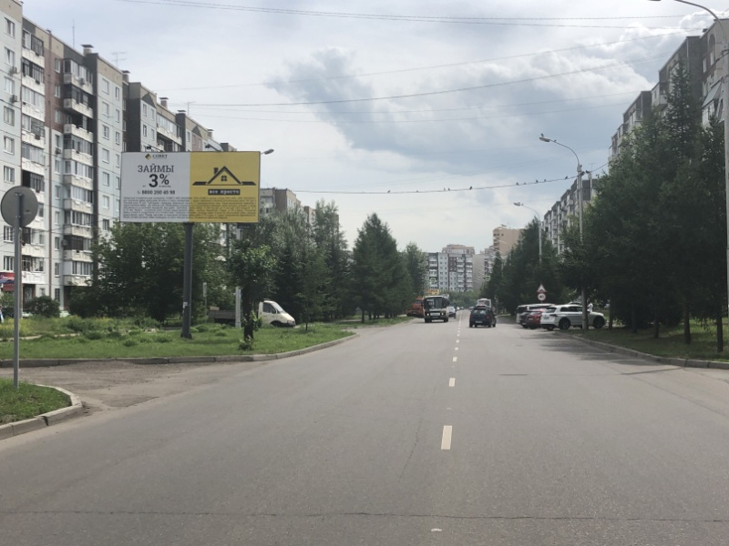 Фотография рекламного носителя, тип: Билборд 3x6, адрес: Батурина ул., д.15, Красноярск, Красноярский край, Россия. Сторона Б №779812