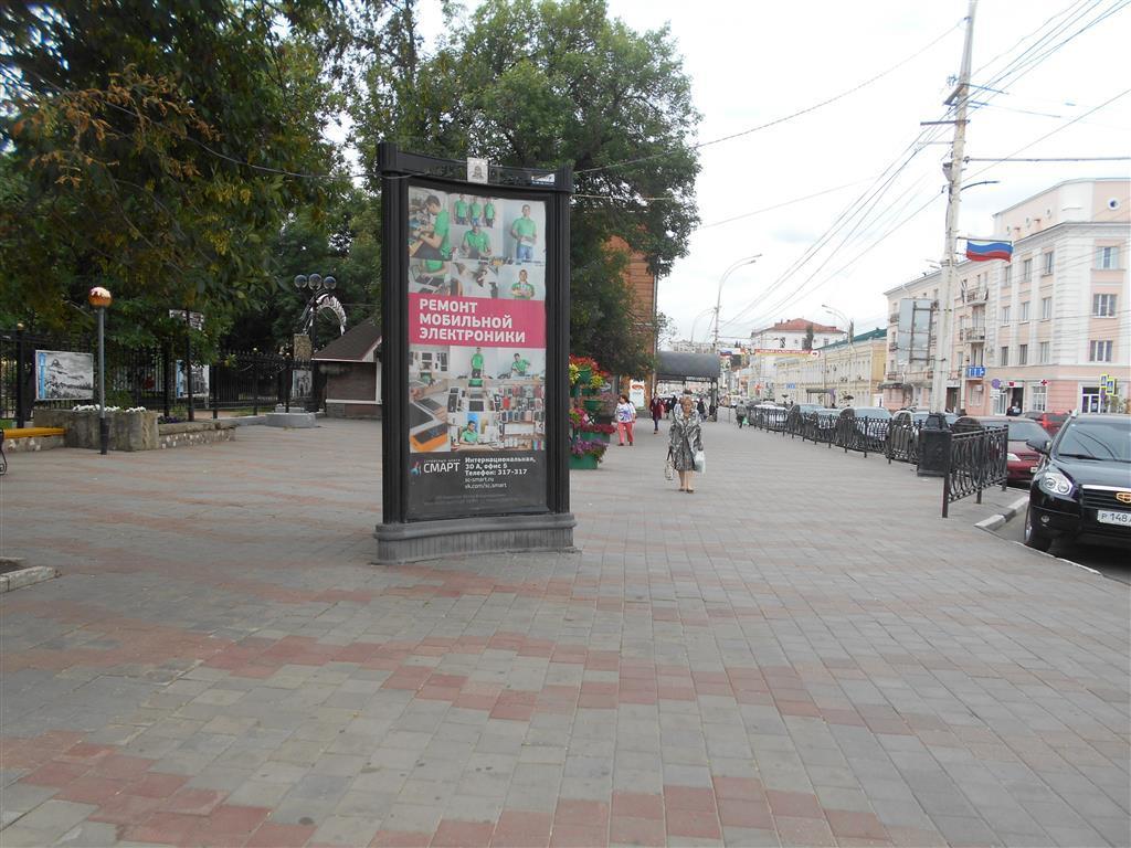 Фотография рекламного носителя, тип: Пиллар 3x1.4, адрес: Советская ул., д.97, Тамбов, Тамбовская область, Россия. Сторона Б №466180