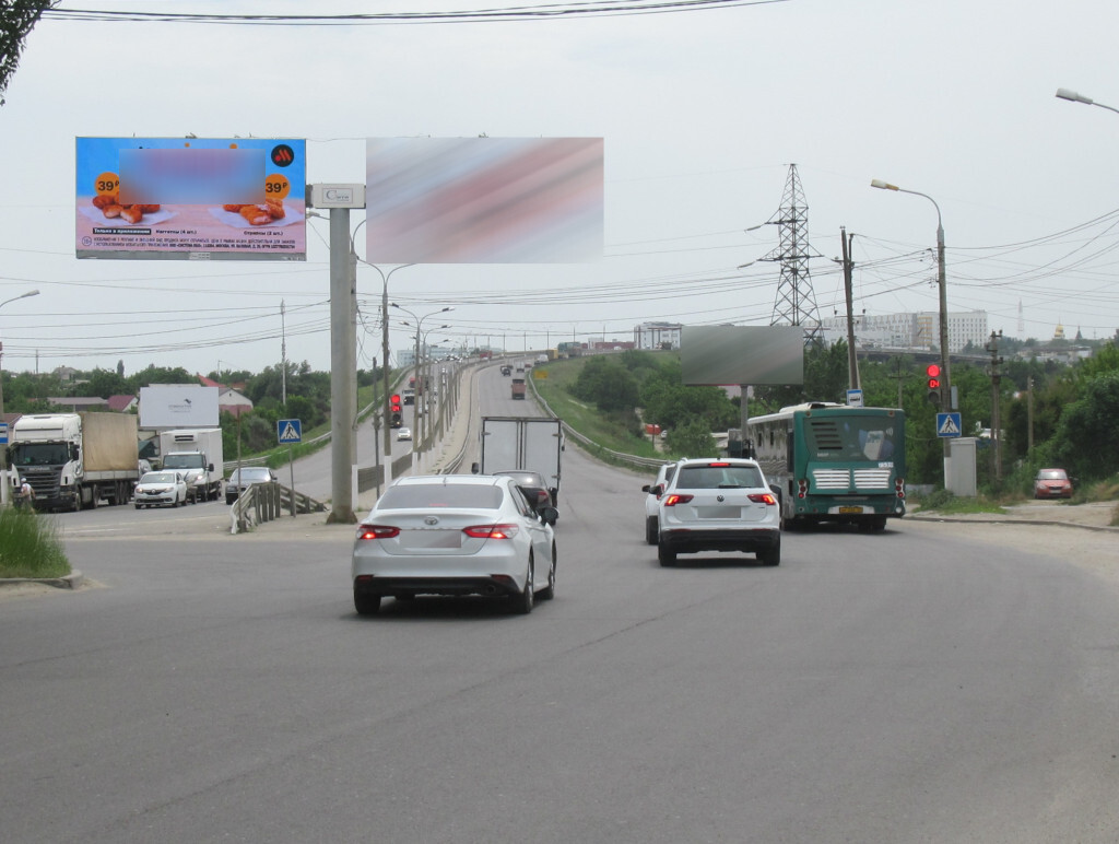 Фотография рекламного носителя, тип: Билборд 3x6, адрес: 3-я Продольная магистраль, транспортная развязка с Менделеева ул., Волгоград, Волгоградская область, Россия. Сторона A1 №1000510