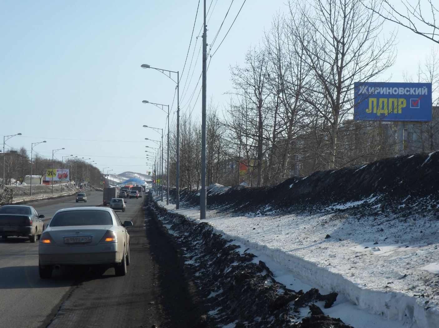 Фотография рекламного носителя, тип: Билборд 3x6, адрес: Победы пр-т., д.21, Петропавловск-Камчатский, Камчатский край, Россия. Сторона A №1041554