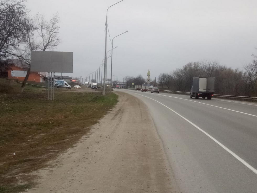 Фотография рекламного носителя, тип: Билборд 3x6, адрес: Кавказ а/д М29, 98 403м, Краснодар, Краснодарский край, Россия. Сторона Б №1021147