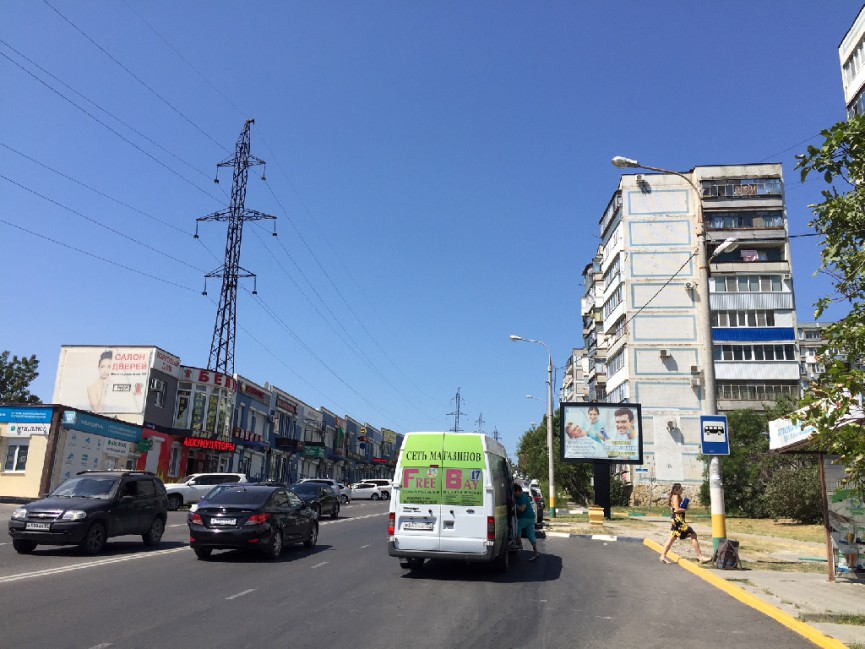 Фотография рекламного носителя, тип: Ситиборд 2.7x3.7, адрес: Волгоградская ул., д.32 X Малоземельская ул., поз.1, Новороссийск, Краснодарский край, Россия. Сторона A1-A5 №1071979