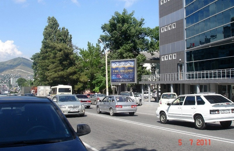 Фотография рекламного носителя, тип: Ситиборд 2.7x3.7, адрес: Кутузовская ул. Х Козлова ул., Новороссийск, Краснодарский край, Россия. Сторона А №599558