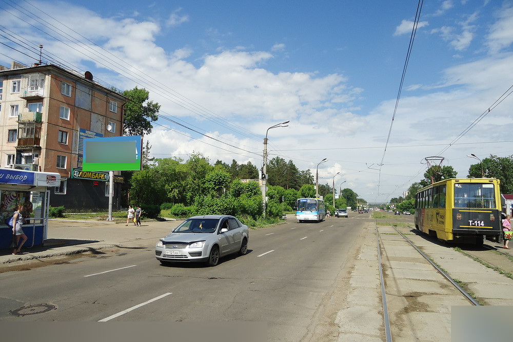 Фотография рекламного носителя, тип: Билборд 3x6, адрес: Чайковского ул., маг. Радуга, Ангарск, Иркутская область, Россия. Сторона B №860053