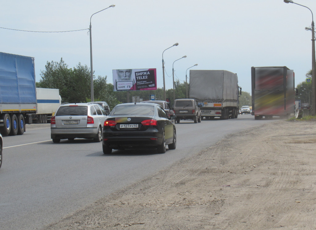 Фотография рекламного носителя, тип: Билборд 3x6, адрес: Куйбышевское ш., д.45, стр.2, поз.2, Рязань, Рязанская область, Россия. Сторона Б №793754