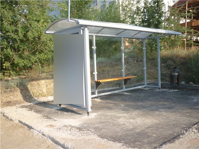 Фотография рекламного носителя, тип: Остановка 1.8x1.2, адрес: Строителей пр-т., д.56, Саратов, Саратовская область, Россия. Сторона Б №585818