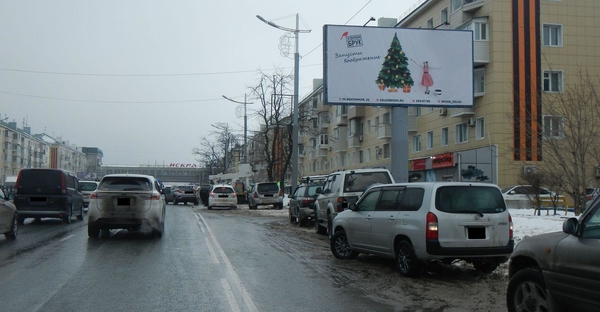 Фотография рекламного носителя, тип: Билборд 3x6, адрес: 100-лет Владивостоку ул., л.47, Владивосток, Приморский край, Россия. Сторона А №767153
