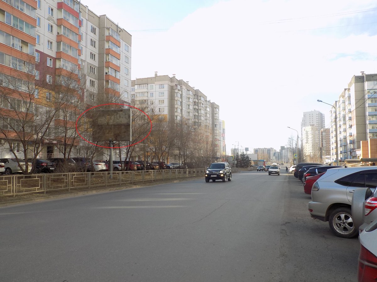 Фотография рекламного носителя, тип: Билборд 3x4, адрес: Батурина ул., д.19, Красноярск, Красноярский край, Россия. Сторона Б №779816