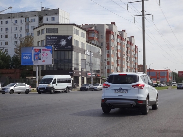 Фотография рекламного носителя, тип: Билборд 3x6, адрес: Николая Островского ул., д.121, Астрахань, Астраханская область, Россия. Сторона Б1 №850544