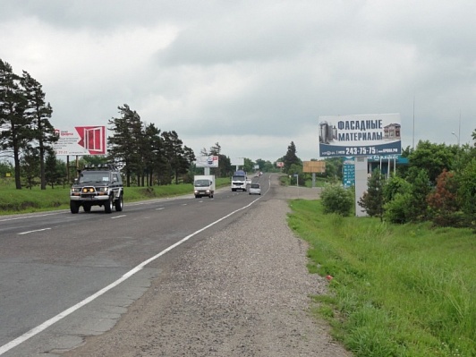 Фотография рекламного носителя, тип: Билборд 3x6, адрес: а/д Хабаровск-Владивосток, 668 970м, Уссурийск, Приморский край, Россия. Сторона А №791329