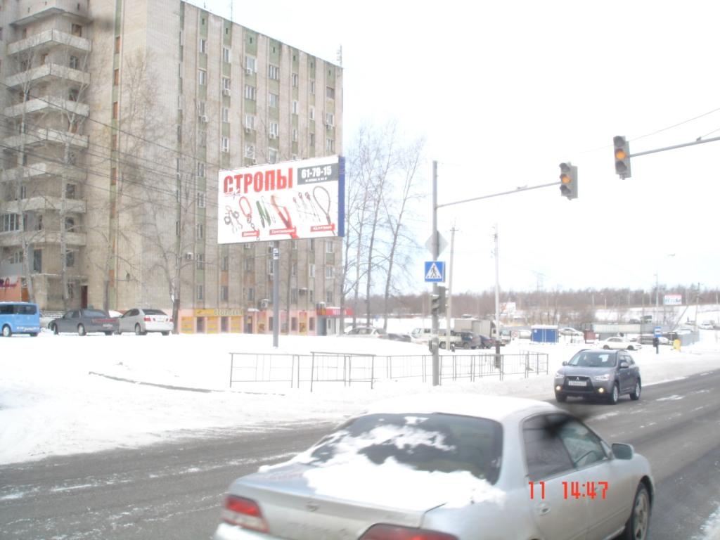 Фотография рекламного носителя, тип: Билборд 3x6, адрес: Промышленная ул. Х Костромская ул., Хабаровск, Хабаровский край, Россия. Сторона Б №482447