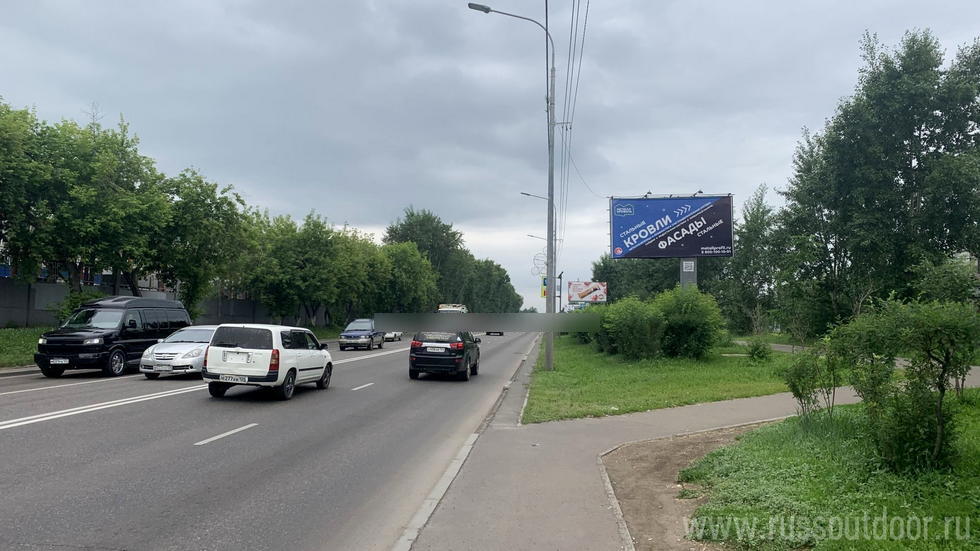 Фотография рекламного носителя, тип: Билборд 3x6, адрес: Свердловская ул., д.15, поз.1, Красноярск, Красноярский край, Россия. Сторона А1 №874378