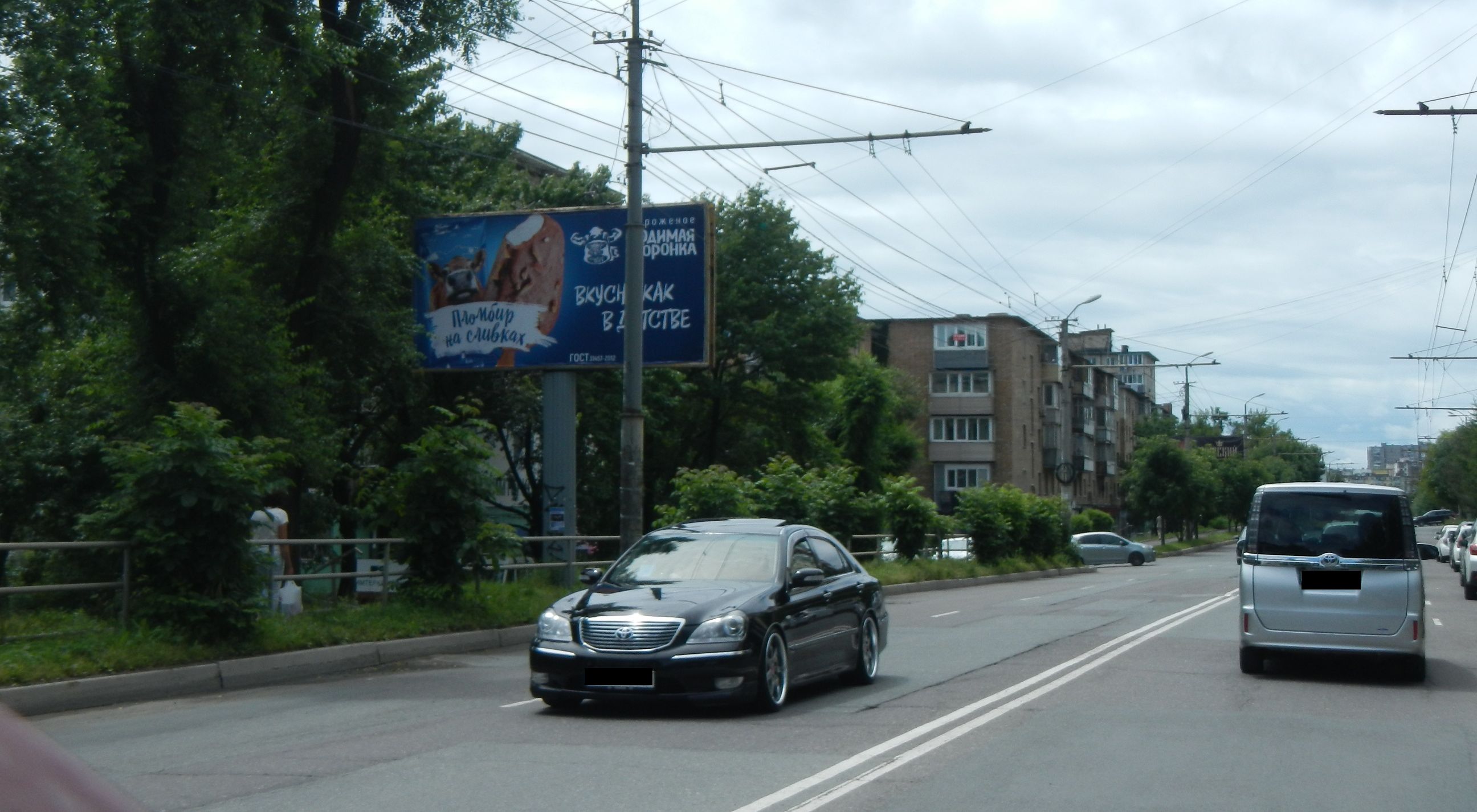 Фотография рекламного носителя, тип: Билборд 3x6, адрес: Русская ул., д.82, Владивосток, Приморский край, Россия. Сторона Б №748033