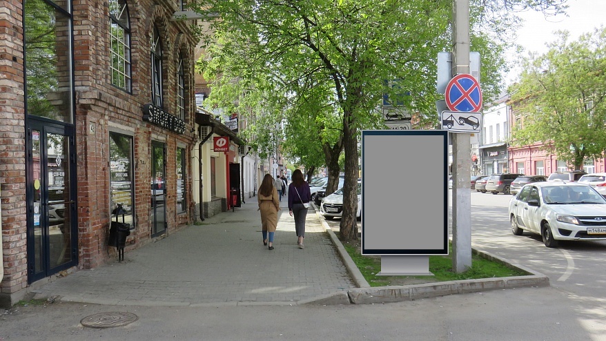 Фотография рекламного носителя, тип: Ситиформат 1.8x1.2, адрес: Советская ул., д.49, Пермь, Пермский край, Россия. Сторона B №759147