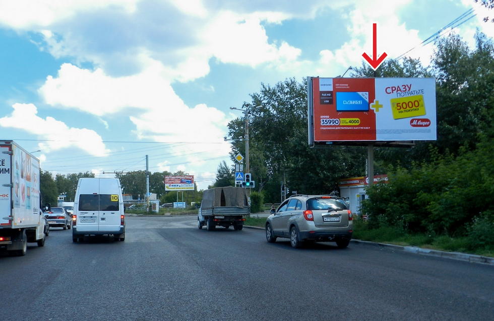 Фотография рекламного носителя, тип: Билборд 3x6, адрес: Металлургов ш. Х Сталеваров ул., Челябинск, Челябинская область, Россия. Сторона А №373813