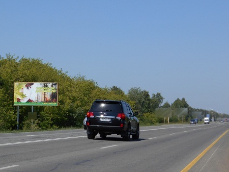 Фотография рекламного носителя, тип: Билборд 3x6, адрес: Тюмень - Омск а/д., 607 750м, Омск, Омская область, Россия. Сторона B №382271