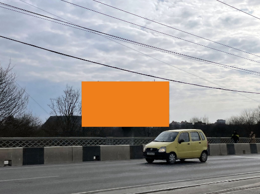 Фотография рекламного носителя, тип: Суперсайт 5x10, адрес: Ленинский пр-т., эстакадный мост, поз.2, Калининград, Калининградская область, Россия. Сторона Б №974147