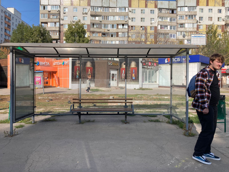 Фотография рекламного носителя, тип: Остановка 1.8x1.2, адрес: Георгия Димитрова ул., д.117, Самара, Самарская область, Россия. Сторона A2 №1075616