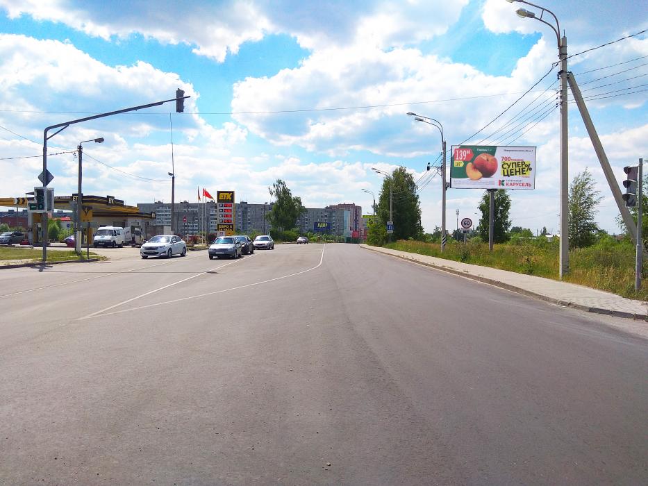 Фотография рекламного носителя, тип: Билборд 3x6, адрес: Рязанская ул., 300м от автомобильной развязки, Егорьевск, Московская область, Россия. Сторона А №680995