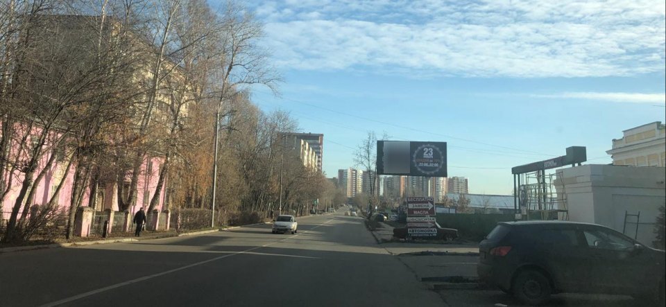 Фотография рекламного носителя, тип: Билборд 3x6, адрес: 50 лет ВЛКСМ ул., д.34, Пушкино, Московская область, Россия. Сторона А №725057