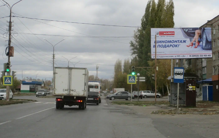 Фотография рекламного носителя, тип: Билборд 3x6, адрес: Колотилова ул. Х 2-ой Студенческий пр-зд., Энгельс, Саратовская область, Россия. Сторона А №834819