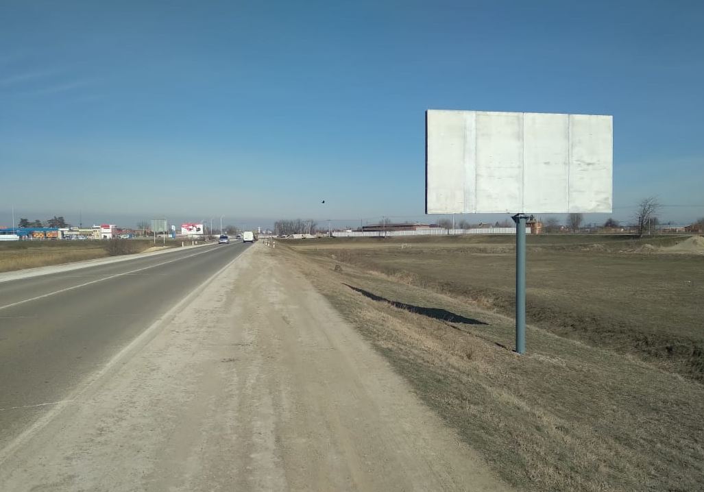 Фотография рекламного носителя, тип: Билборд 3x6, адрес: Подъезд к городу, поз.1, 200м, Славянск-на-Кубани, Краснодарский край, Россия. Сторона A №872458