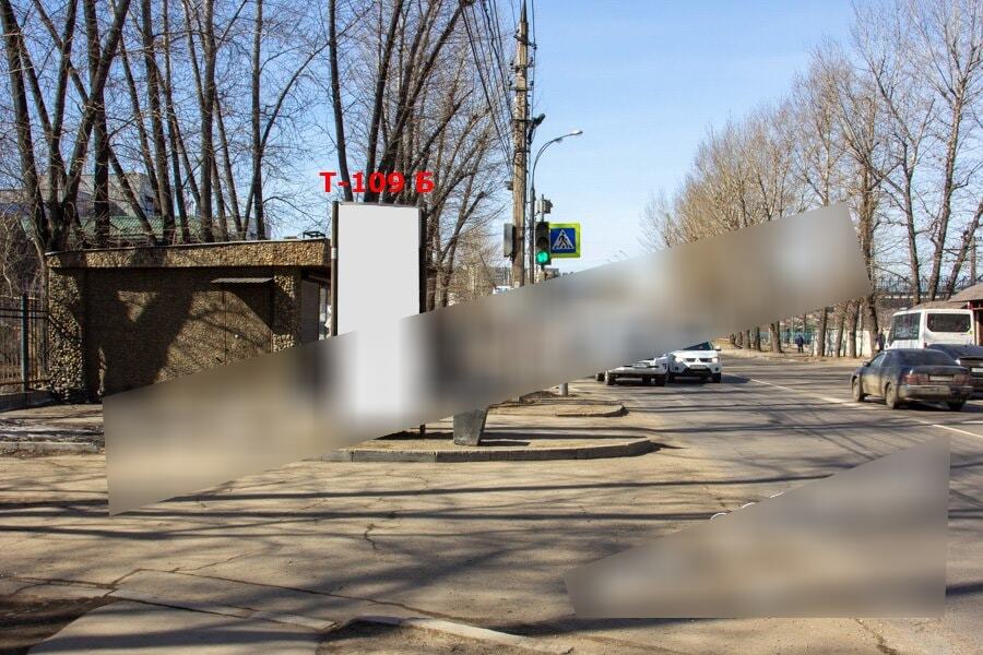 Фотография рекламного носителя, тип: Нестандартный ситиформат, адрес: Сергеева ул., поз. 1, Иркутск, Иркутская область, Россия. Сторона Б №1054163