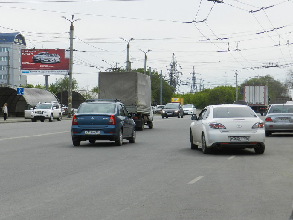 Фотография рекламного носителя, тип: Билборд 3x6, адрес: Ленина пр-т., д.2, поз.2, Челябинск, Челябинская область, Россия. Сторона В №373795