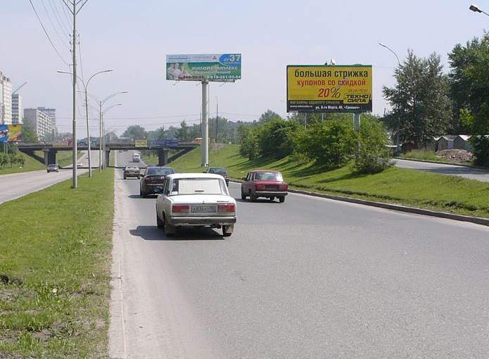 Фотография рекламного носителя, тип: Билборд 3x6, адрес: Металлургов ул., д.28 Х Викулова ул., Екатеринбург, Свердловская область, Россия. Сторона A №625282