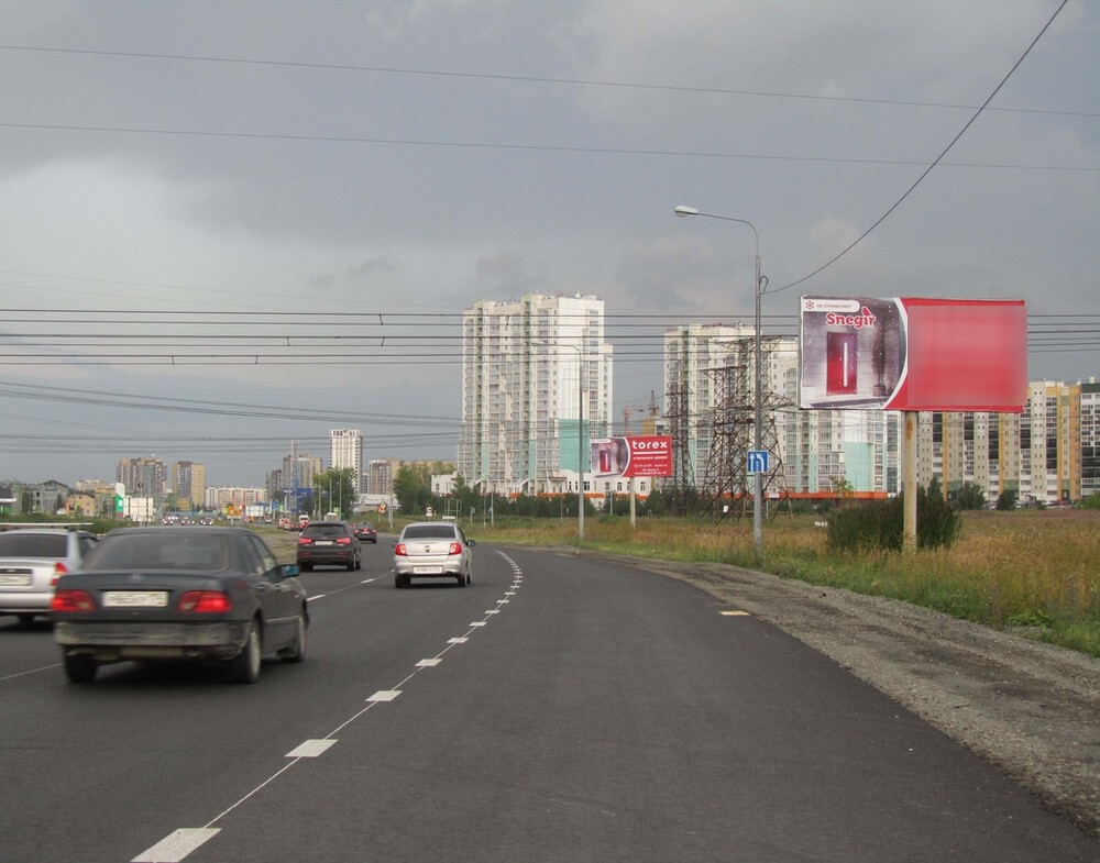 Фотография рекламного носителя, тип: Билборд 3x6, адрес: Новоградский тракт, 190м, Челябинск, Челябинская область, Россия. Сторона А №775357