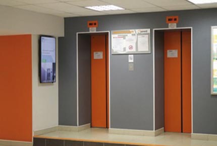 Фотография рекламного носителя, тип: Видеоэкран, адрес: Бизнес-центр «18_Эврика», Седова ул, д.11, Санкт-Петербург, Россия. Сторона/вариант A №975808