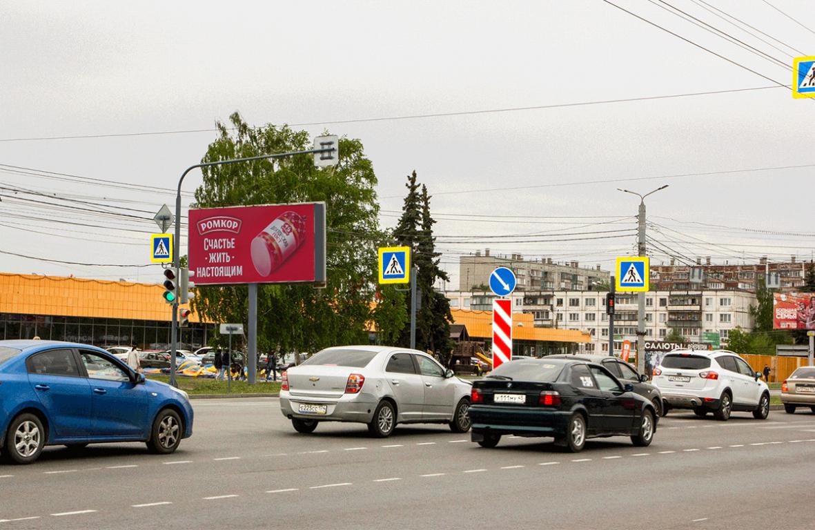 Фотография рекламного носителя, тип: Билборд 3x6, адрес: Комсомольский пр-т., д.65 Х Ворошилова ул., Челябинск, Челябинская область, Россия. Сторона B №1054348