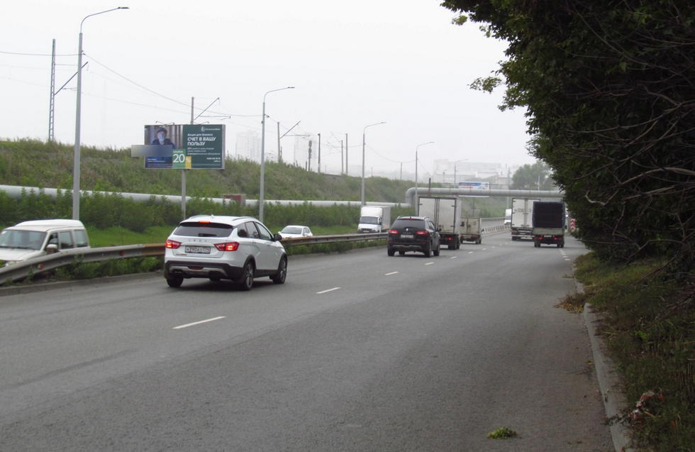 Фотография рекламного носителя, тип: Билборд 3x6, адрес: Меридиан а/д. Х Артиллерийская ул., Челябинск, Челябинская область, Россия. Сторона B №392201