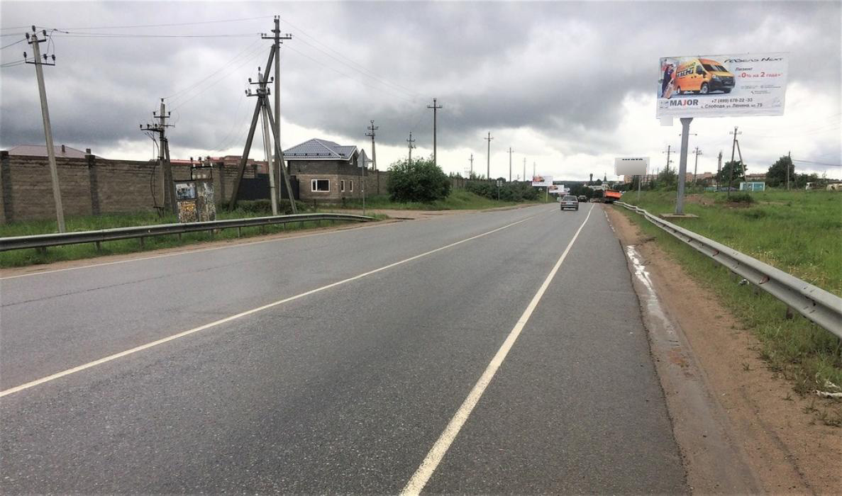 Фотография рекламного носителя, тип: Билборд 3x6, адрес: Лешково-П. Слобода а/д., 550м от кругового движения, Истра, Московская область, Россия. Сторона А №565060