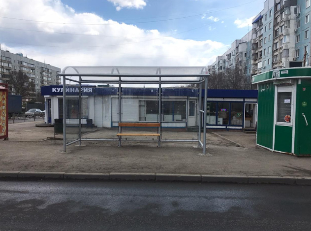 Фотография рекламного носителя, тип: Остановка 1.8x1.2, адрес: Пензенская ул., д.35 Х Владимирская ул., Самара, Самарская область, Россия. Сторона A1 №828699
