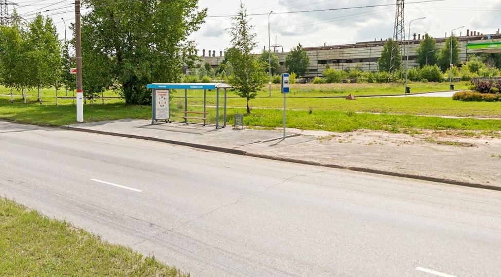 Фотография рекламного носителя, тип: Остановка 1.8x1.2, адрес: Марпосадское ш., ост. «Аникеево», Чебоксары, Республика Чувашия, Россия. Сторона А №978682