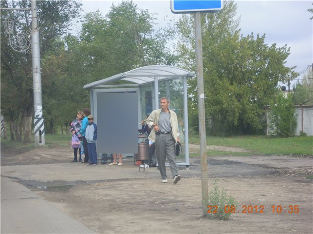 Фотография рекламного носителя, тип: Остановка 1.8x1.2, адрес: Московское ш., ост. ВСО, Саратов, Саратовская область, Россия. Сторона А №585873
