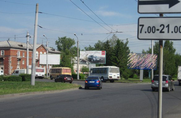 Фотография рекламного носителя, тип: Билборд 3x6, адрес: Богдана Хмельницкого ул., д.223, Омск, Омская область, Россия. Сторона А1 №419465