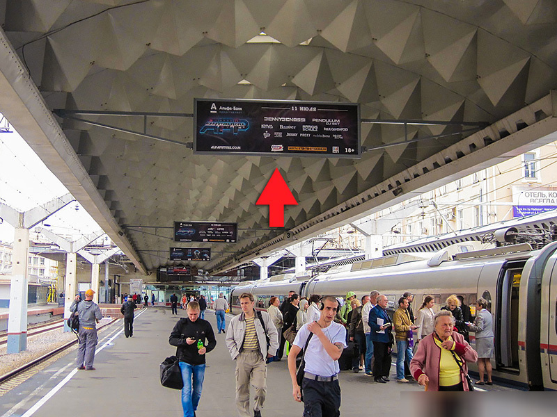 Фотография рекламного носителя, тип: Нестандартный ситиформат, адрес: Невский пр-т., д.85, платформа №4, поз.4, Санкт-Петербург, Россия. Сторона Б №987343