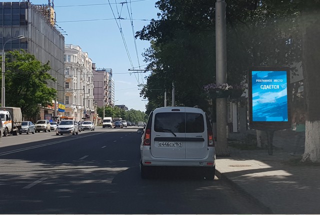 Фотография рекламного носителя, тип: Ситиформат 1.8x1.2, адрес: Большая Садовая ул., д.116-118, Ростов-на-Дону, Ростовская область, Россия. Сторона A1-A5 №782002