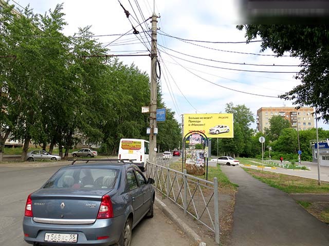 Фотография рекламного носителя, тип: Билборд 3x6, адрес: Мира пр-т., д.67/1, Омск, Омская область, Россия. Сторона А №608066