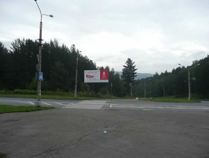 Фотография рекламного носителя, тип: Билборд 3x6, адрес: Железногорск г., 60 лет ВЛКСМ ул. Х Ленинградский пр-т., Красноярск, Красноярский край, Россия. Сторона Б №745112